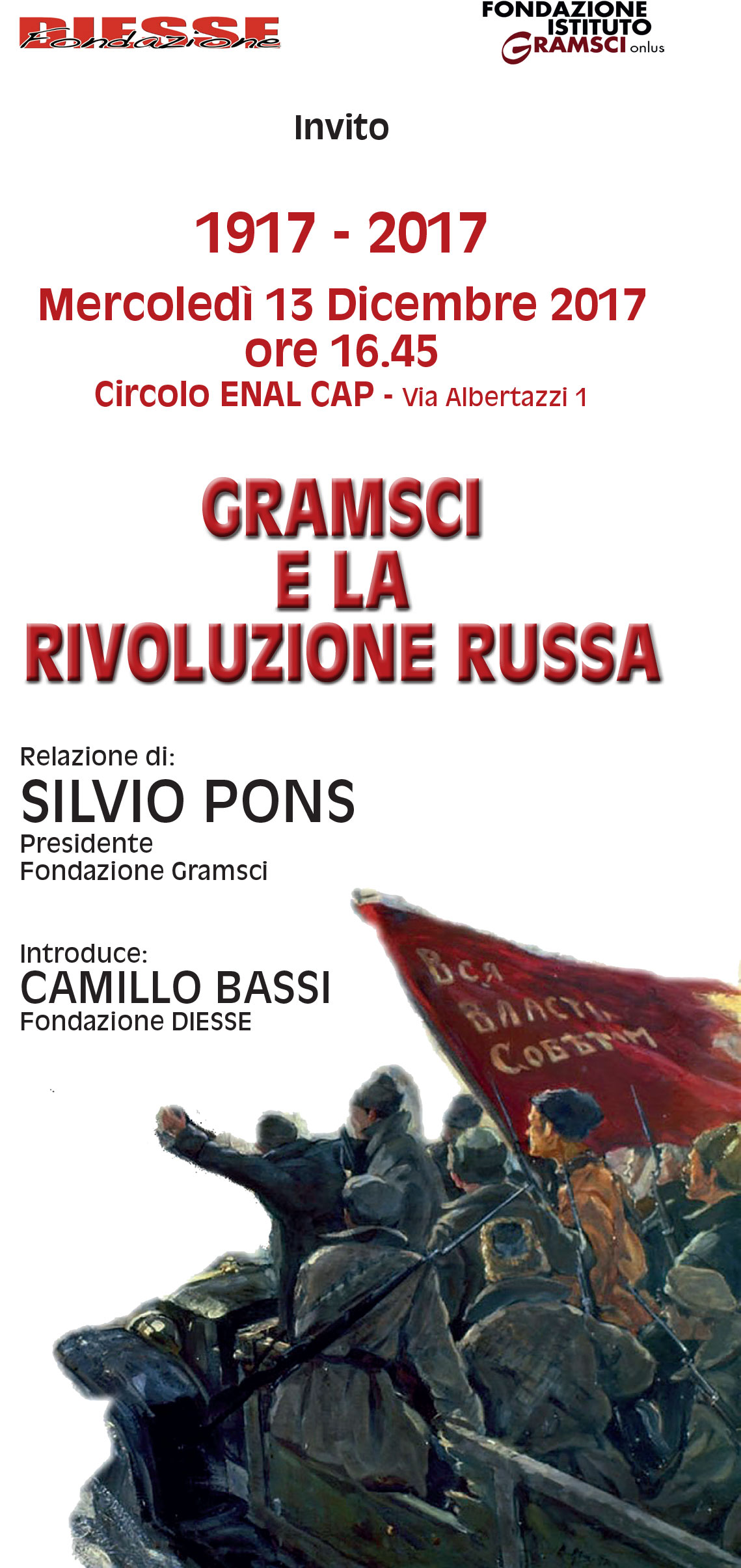 Invito Gramsci e la rivoluzione russa